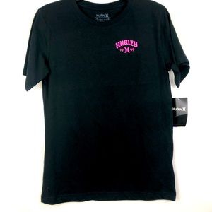 HURLEY BLACK GRAPHIC TEE